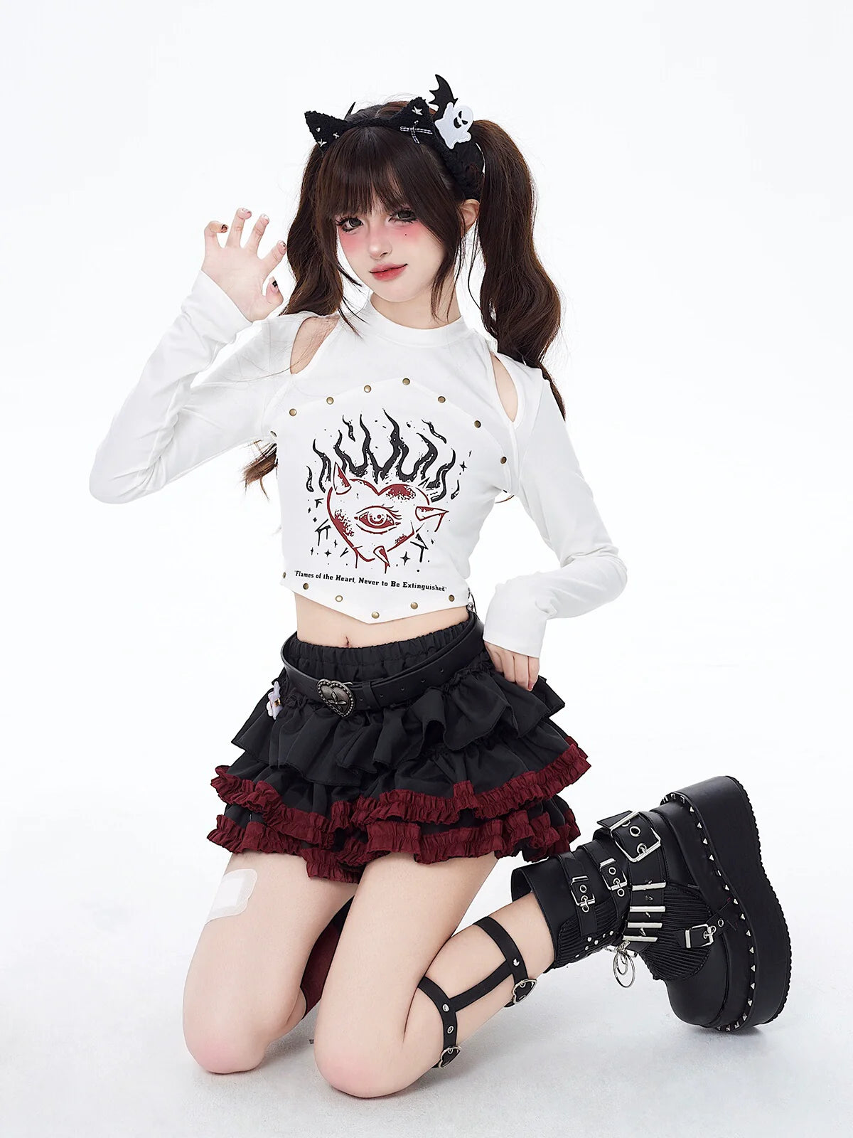 Punkrock Abby Ruffle Dark