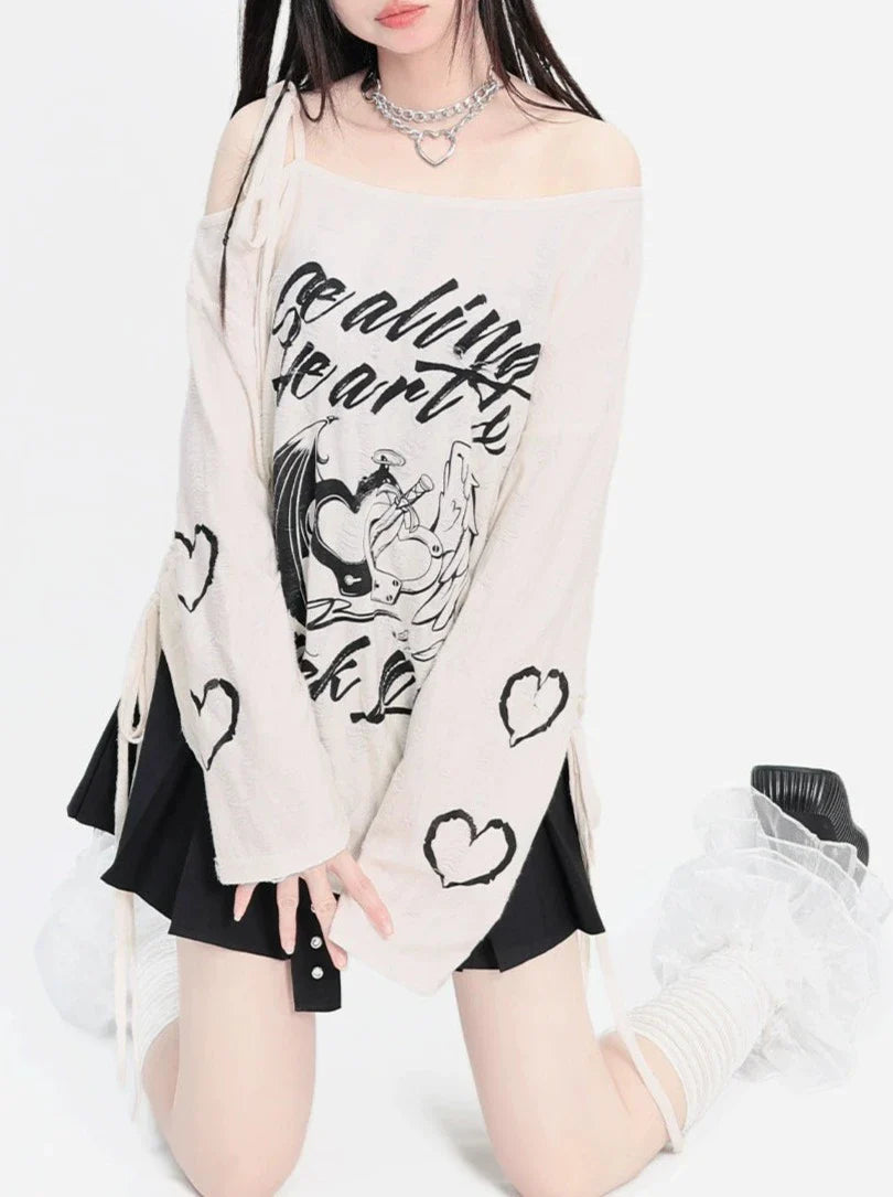 Top Off-the-shoulder Design Strap