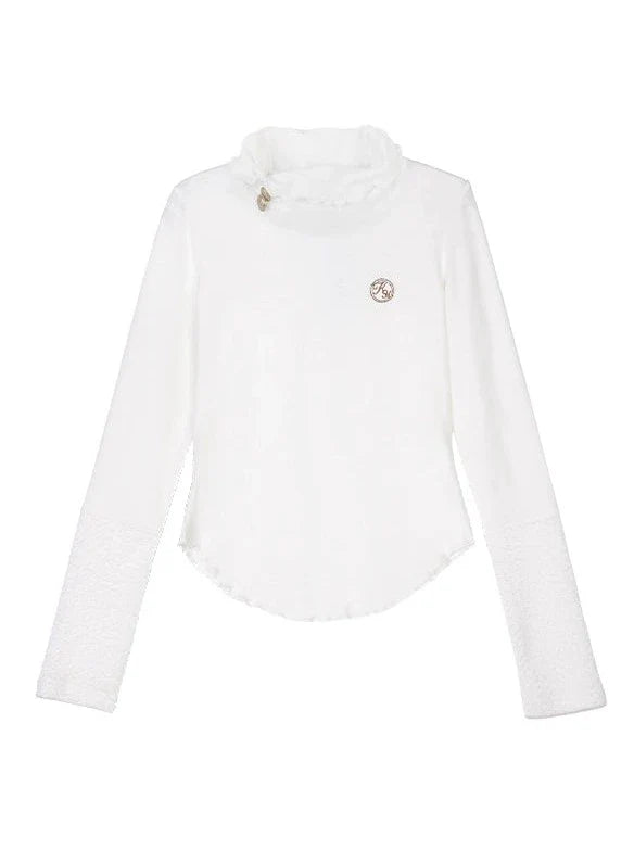 ワンベストネックニットトップスタイルポイントカレッジ