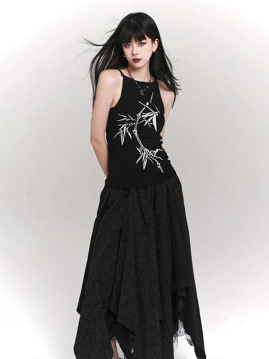 Camisole Girl Mode Ghost Design