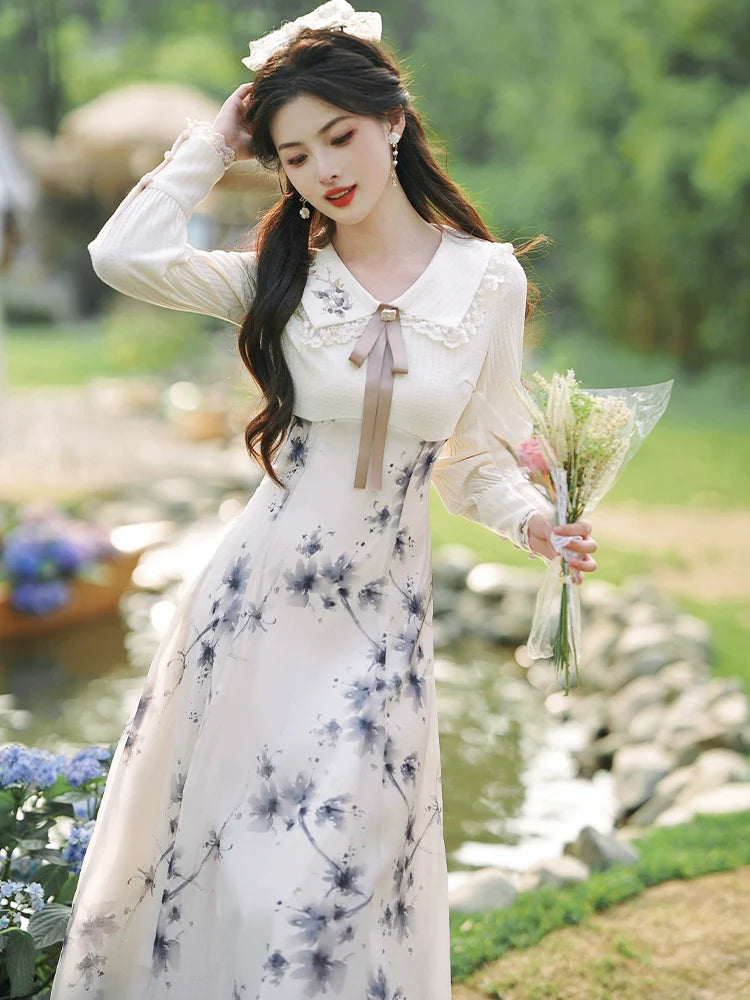 ガーリーフラワードレス レトロスイート