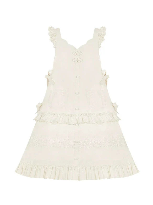 Top Rock Schürze Schal China Romantische Band Spitze Stickerei