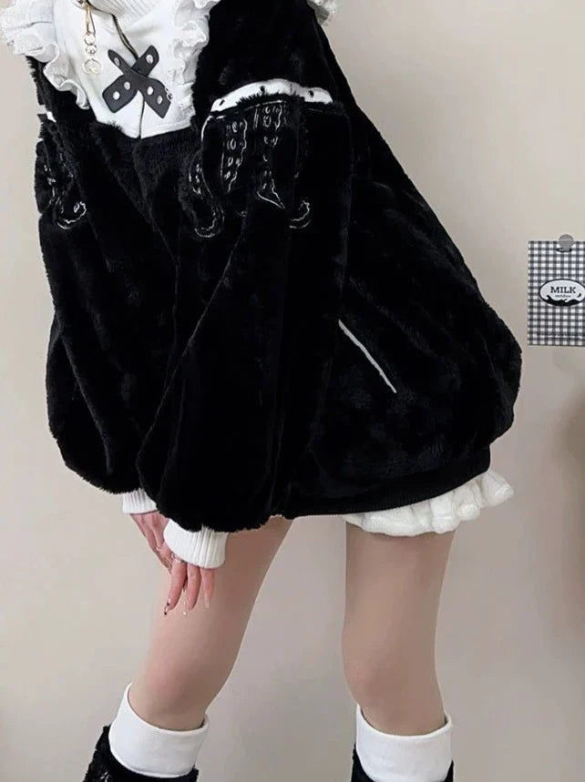 ネックジッパーハイファーマインコート