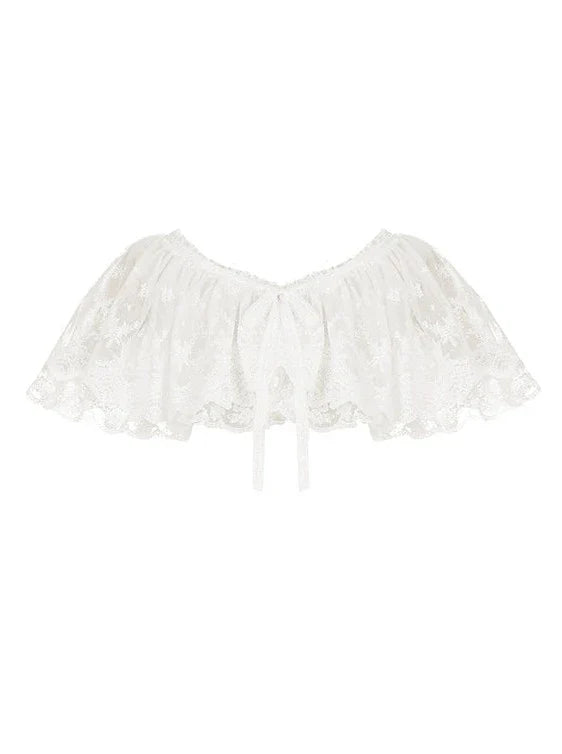 Multi Shawl Reservations Lolita Frilled + Wear Top