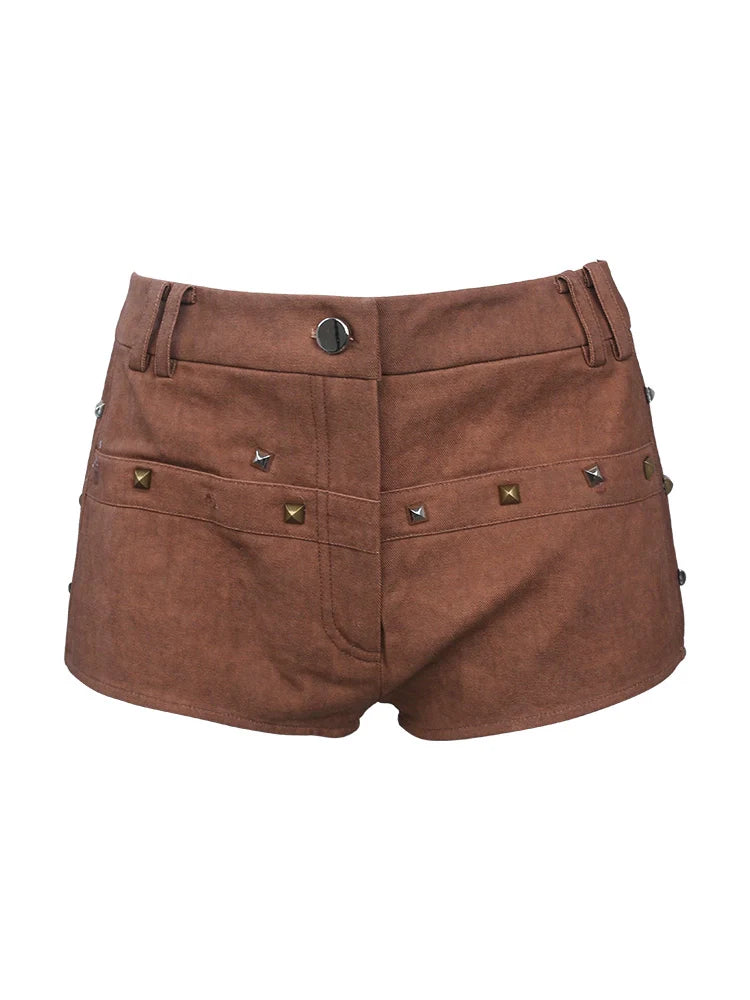 コーヒー+ベージュ+サスペンダー ピンクのトップス ムーランショーツ バタフライカーディガン ブロークン