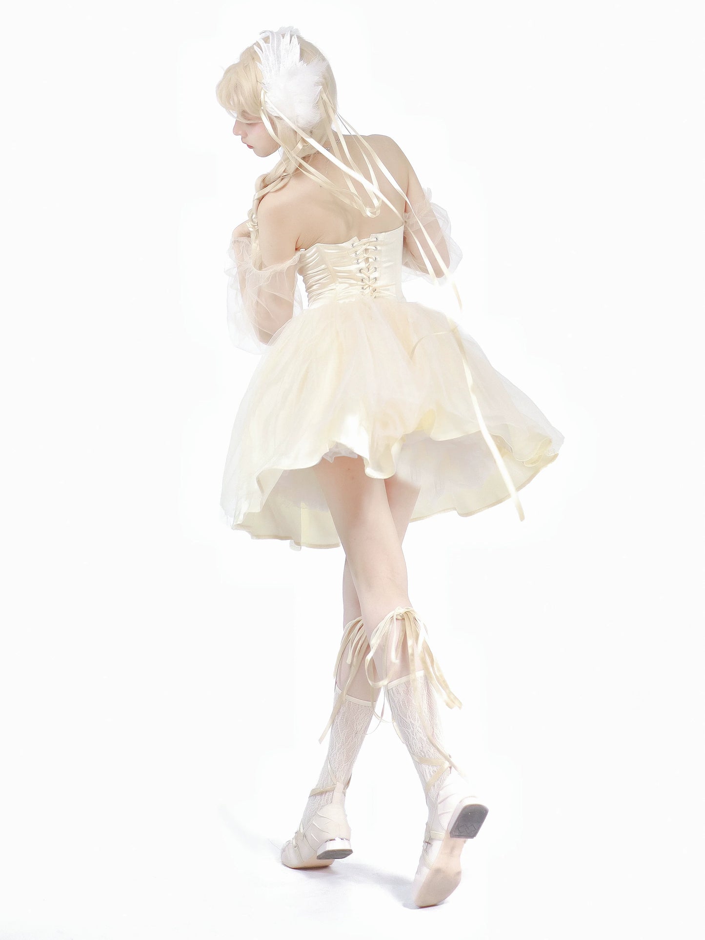 Fishbone Fairy Mesh Dress Waist