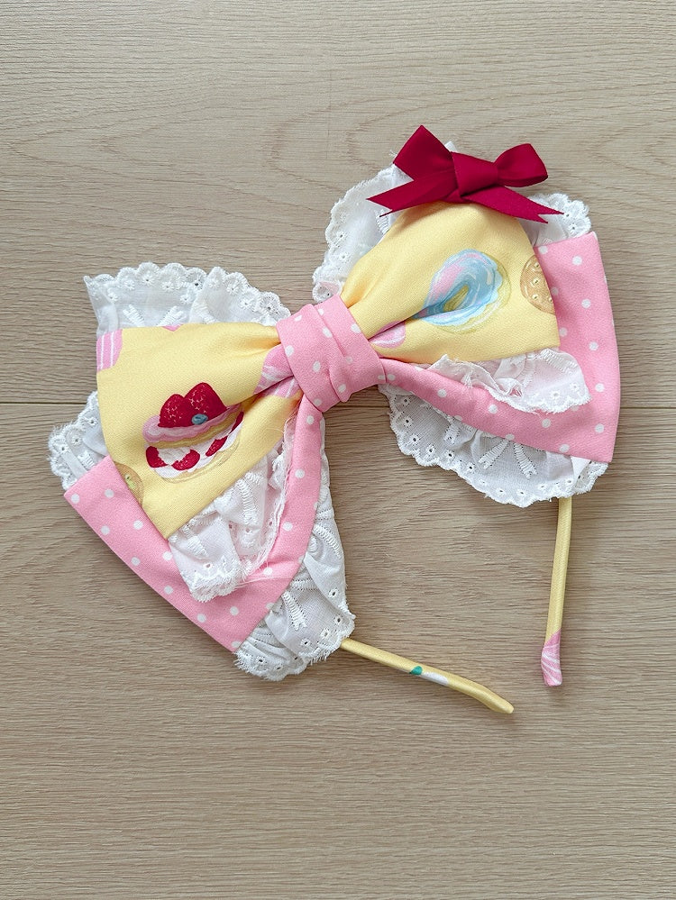 Gelb / KC Pink Creme Bowknot Weiß