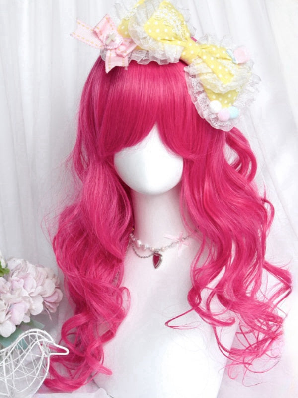 My Little Pony Pinkie Pie Vibes Rose Pink Lange gewellte Perücke mit Pony