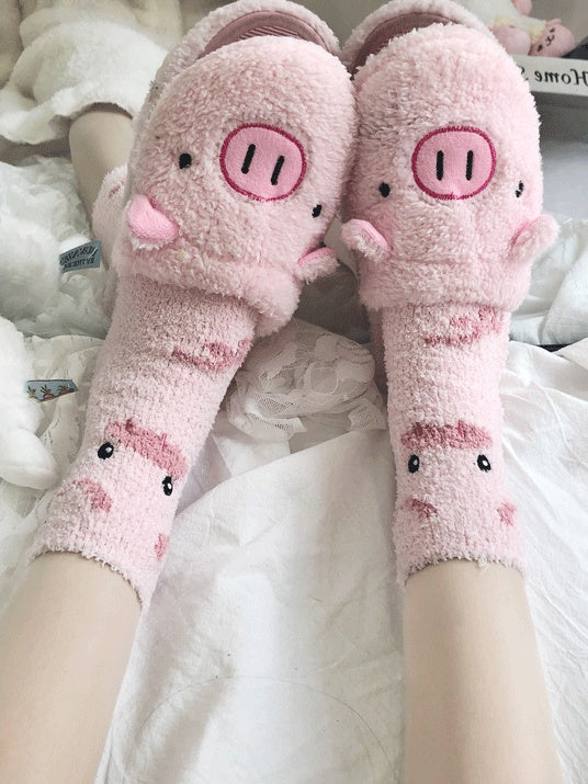 5 Options Cute Animal-Themed Warm Socks