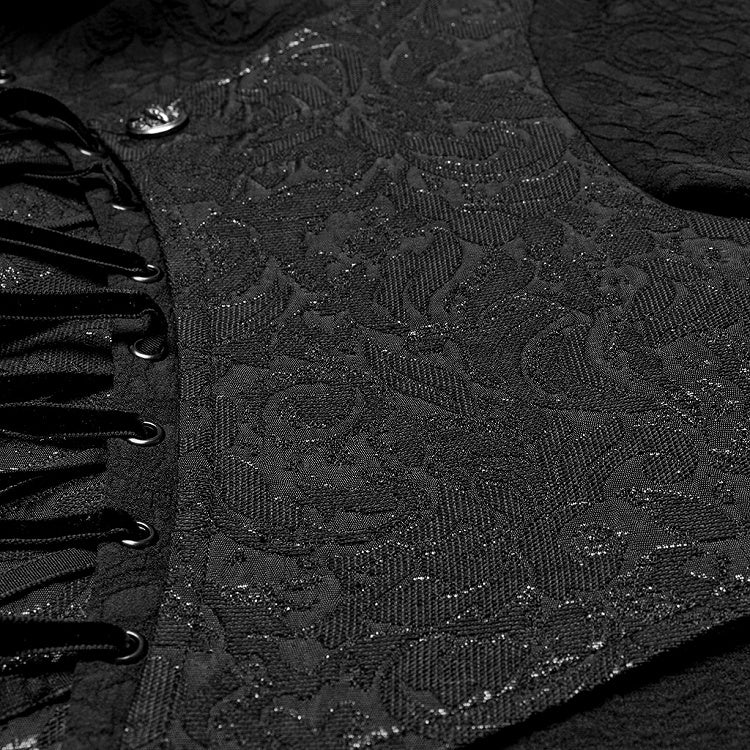 Goth Structured Men's Shirt Black