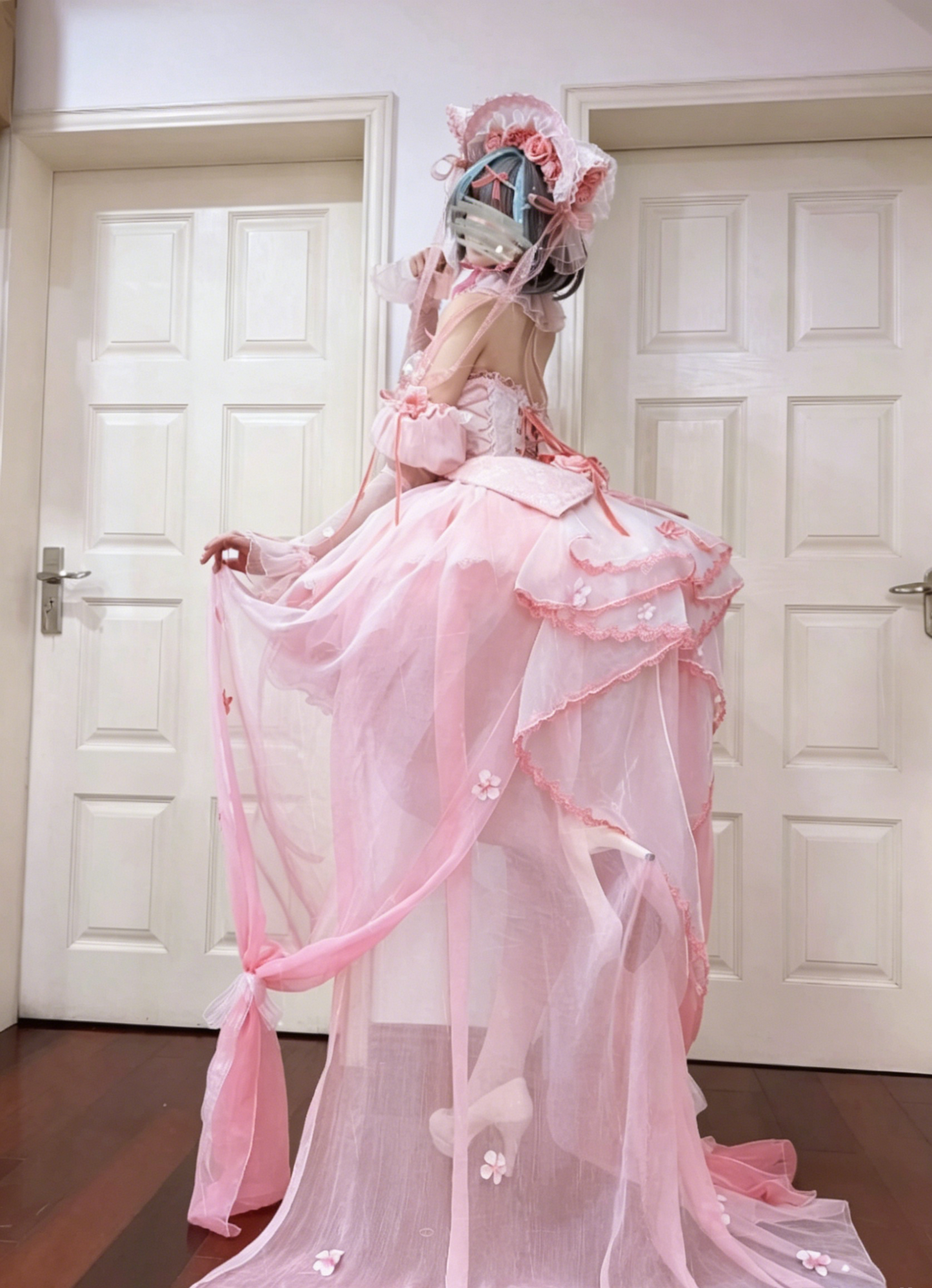 Cheshire Cat Kawaii Pink Cosplay Lolita Dress - Zhuazhua Box