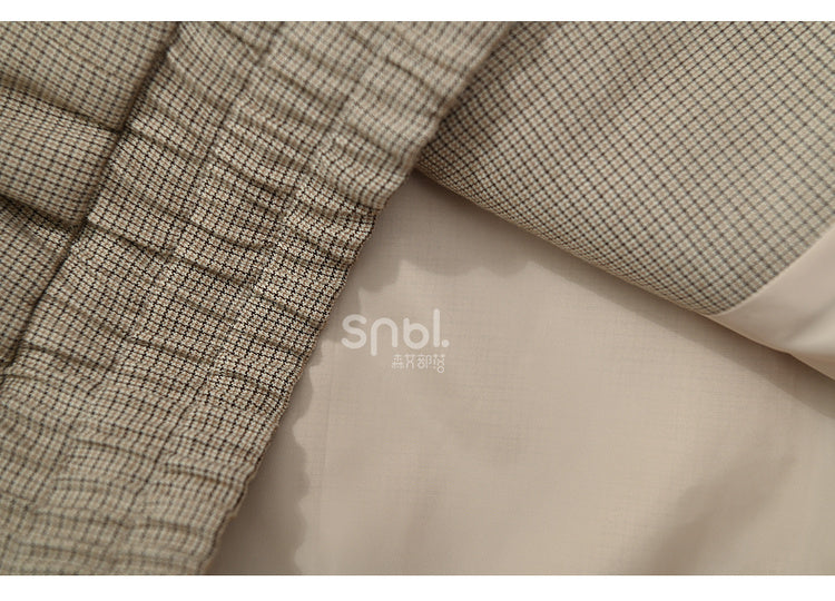 Zootopia Nick Khaki Polo Collar Plaid Jacket