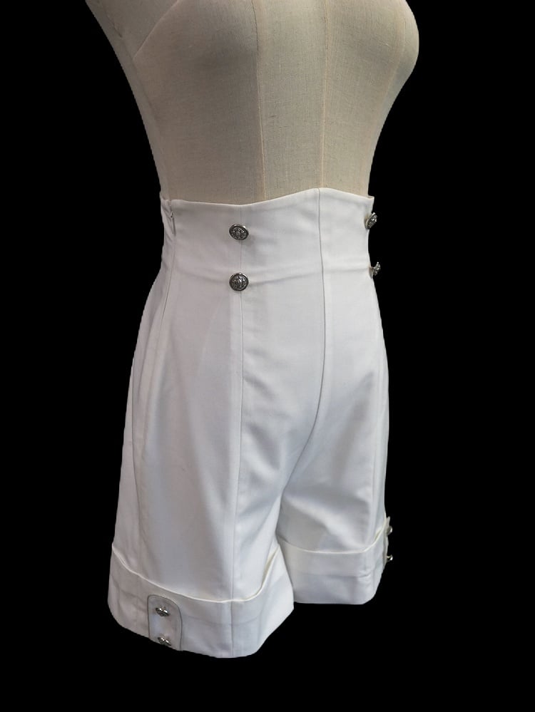 ロリータファッションショーツ王子ホワイトウエストハイ