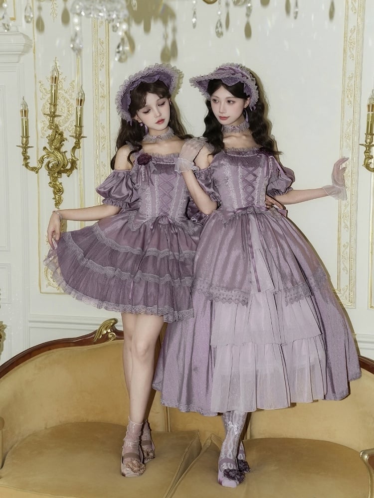 Self-tie Dusty Purple Choker