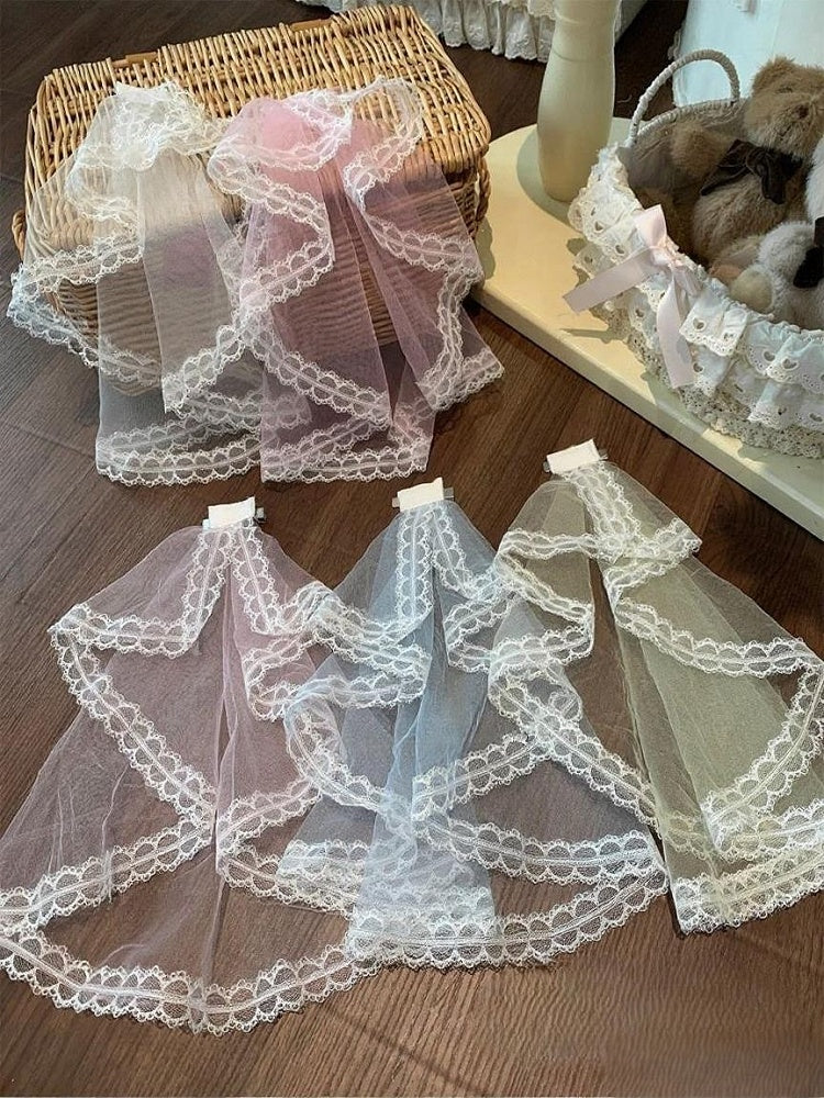 Pink/Yellow/Blu Lace White/Pink/Deep Veil