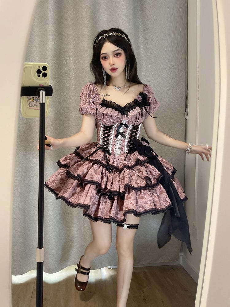 Bow Big Lolita Black Train