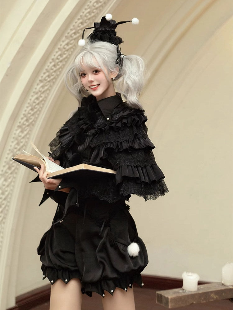 アプリコットサーカスハット ブラック / ピエロミニ