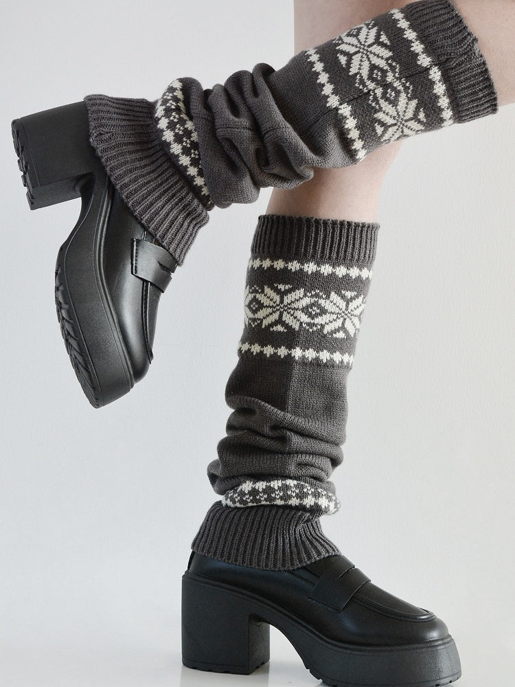 5 Warm Warmers Leg Knitted Colors Patterned