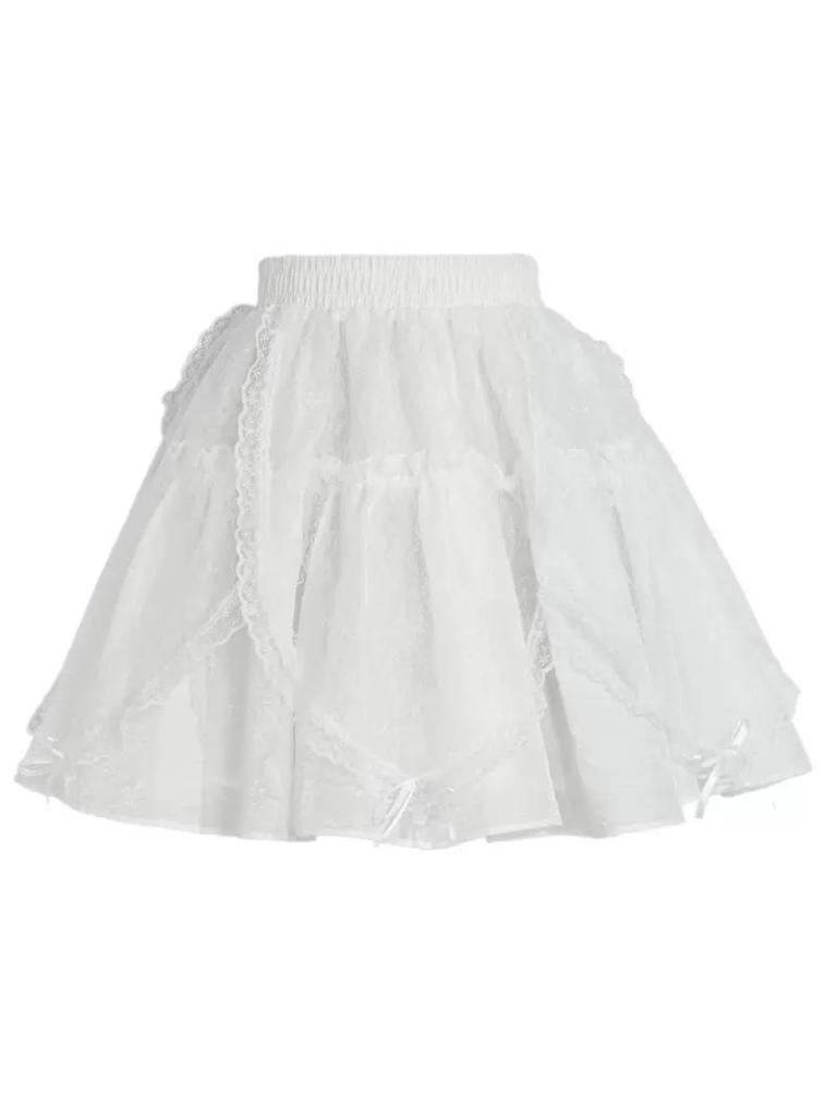 チュチュレースの妖精プリンセスジャケット、ショートキャミソール、テイルフローラルスカート