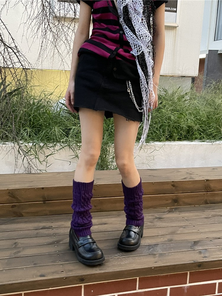 14 Color Options 42CM Knitted Leg Warmers