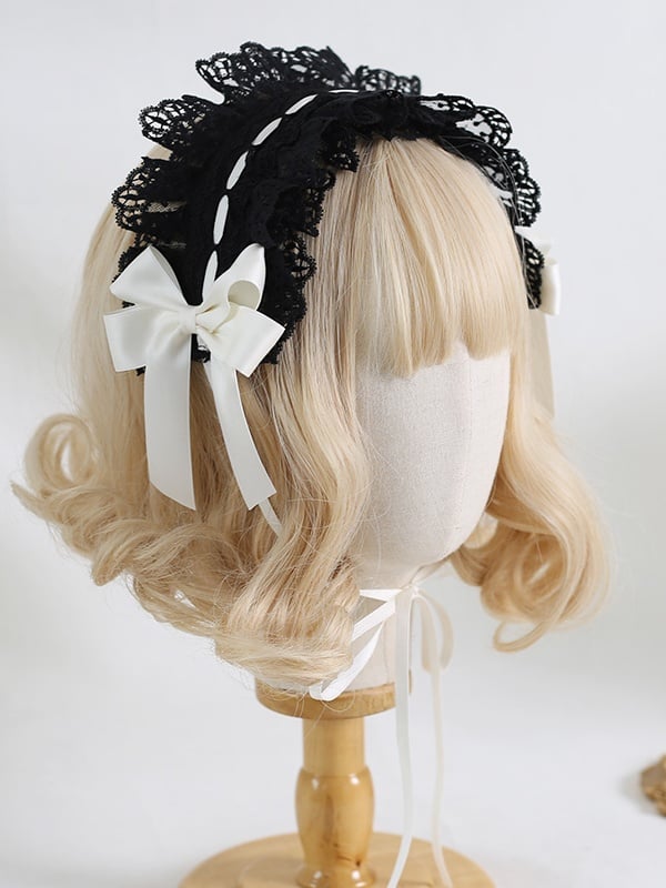 Lolita 5 Hairband Colors Bowknot Cute Lace