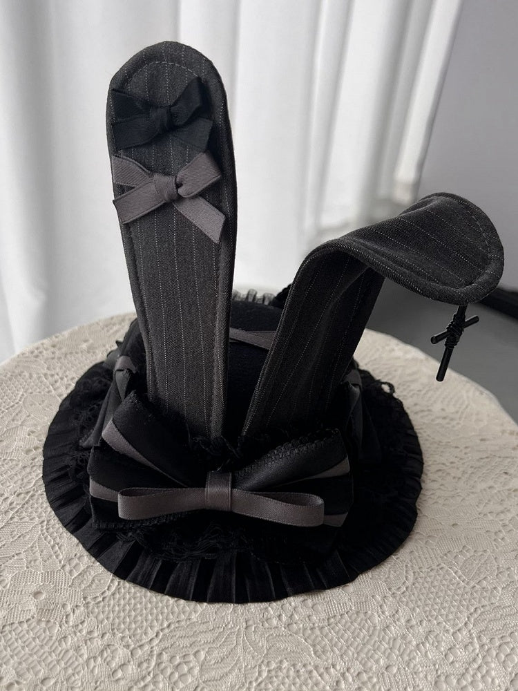 ゴシックバニーロリータダークハットイヤーグレーミニ