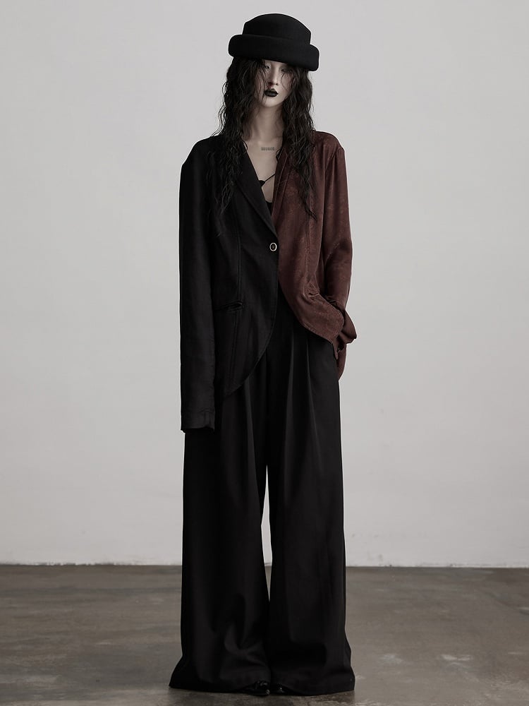 Pants Minimalist Black Wide-Leg