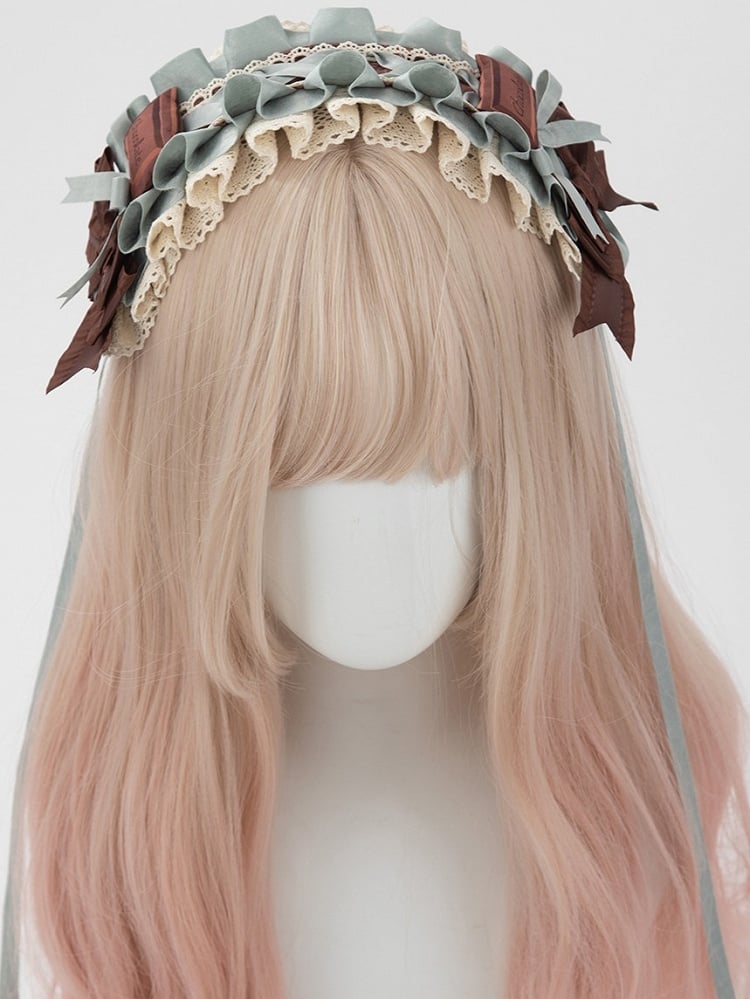 Lolita 2 Sweet Green Dessert Mint Options Chocolate Hairband Lace