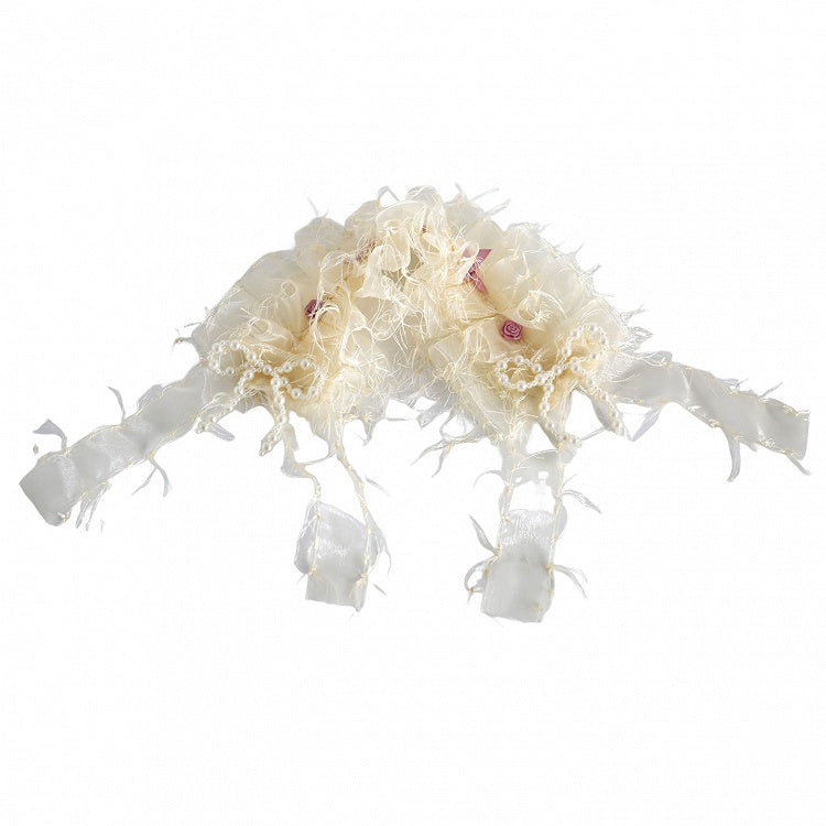 Tulle Pink Choker Rose Lolita Accents) Cream (Pearl