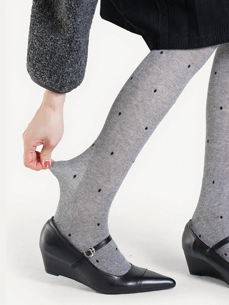 Semi-sheer Polka Dot Tights - ModaSwings