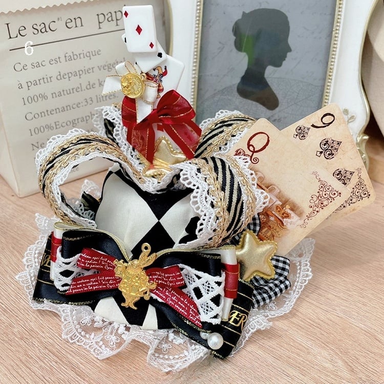 Alice in Wonderland Hat 6 Vibes Poker Options Crown Mini Decorated