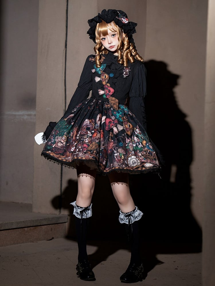 ダークロリータ マッシュルームリボン