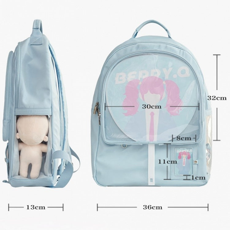 Display Pink Backpack with Window Ita
