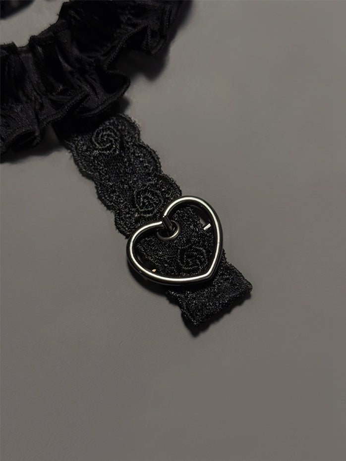 Garter Red White / Black