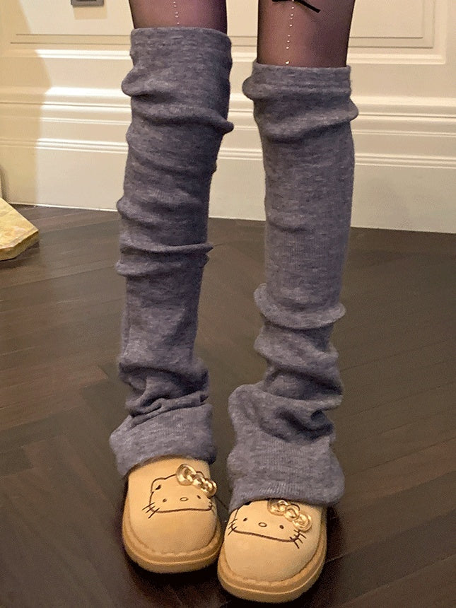Y2K Gestrickte Overknee-Beinwärmer