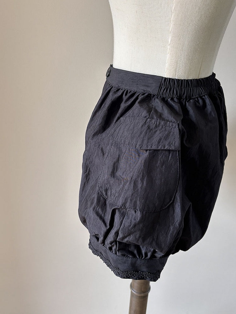Straps Detachable Bloomers with Black Puffball
