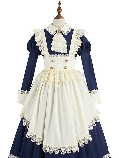 Trims Maid Lolita Apron Lace Beige