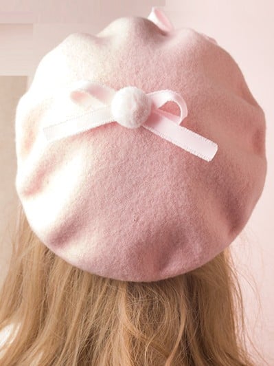 Sweet 7 Bowknot Color Beret Lolita Options