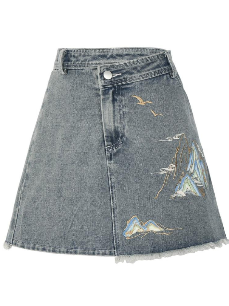 Jacket Denim Skirt Polo Unisex Short