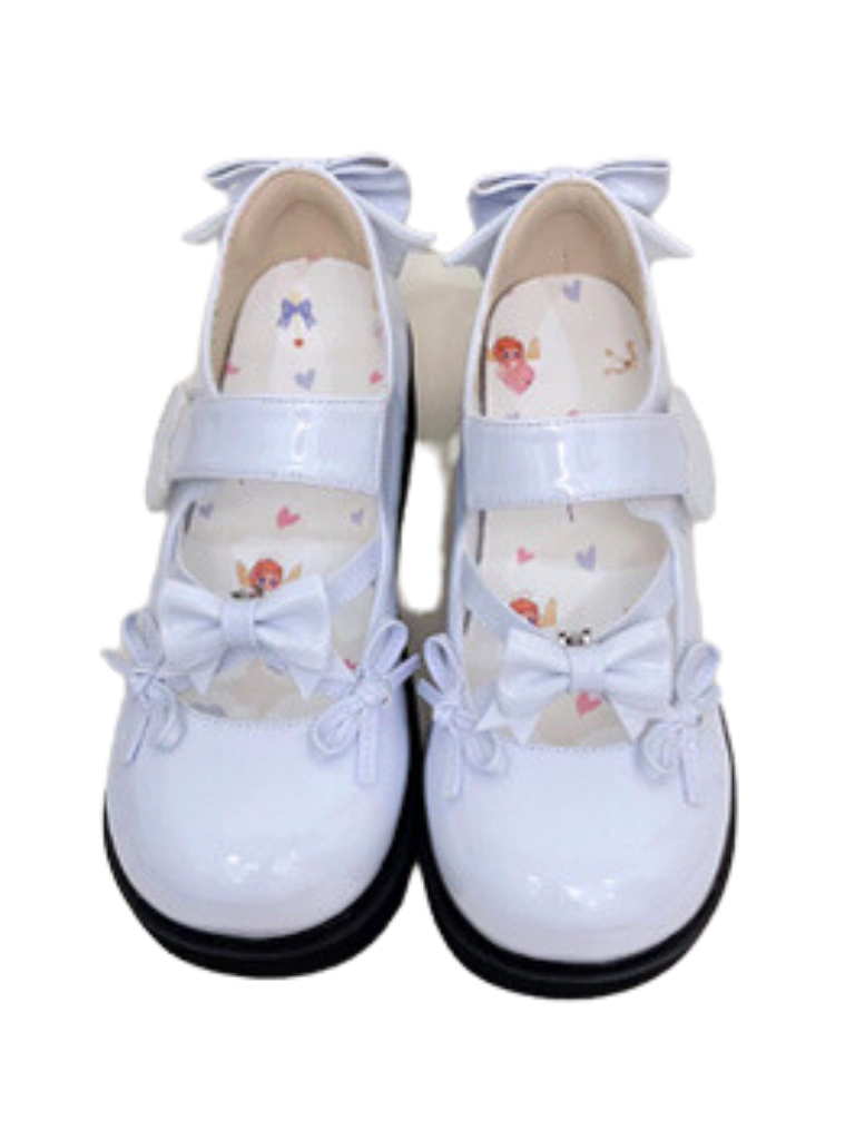 Round Lolita Shoes Ribbon Toe Platform