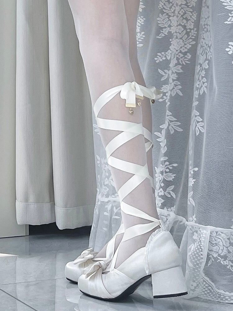 Ankle Elegant Straps Janes White With Buckle Mary Top at Creamy Dual Bow Detachable