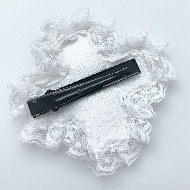 Black/White Cross Punk Hairclip