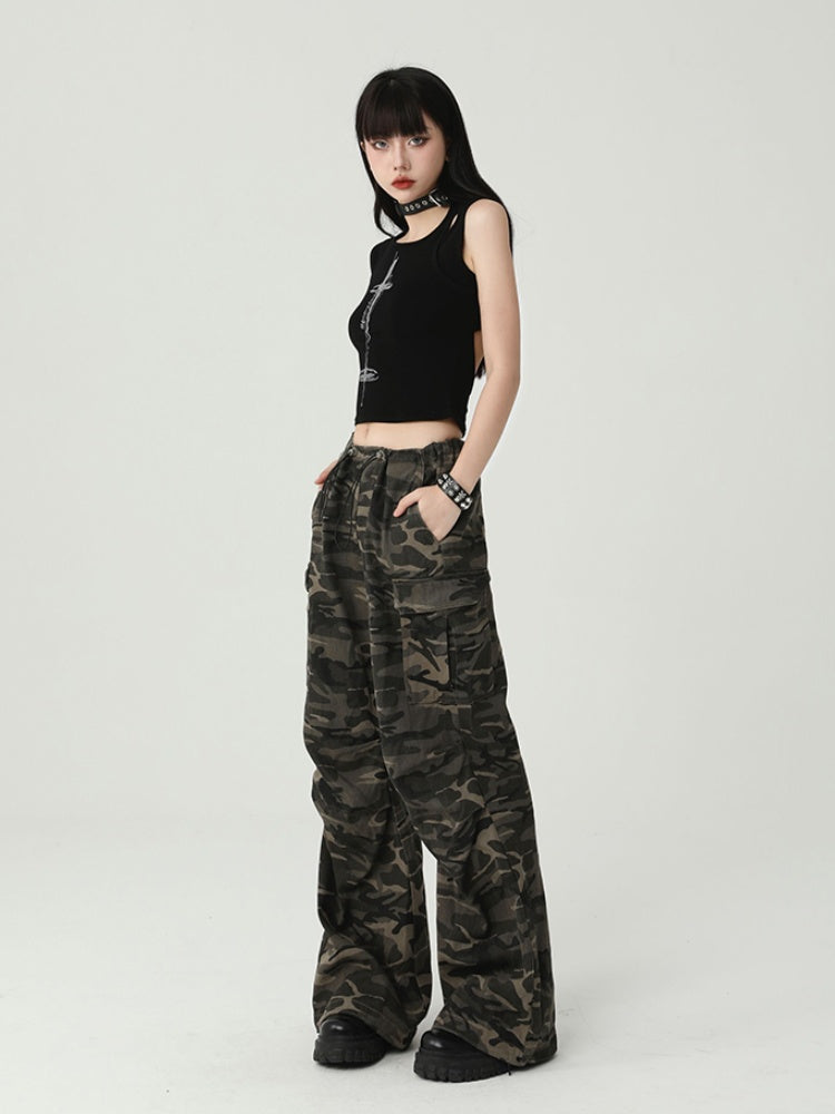 Gothic Black Cross Backless Glamorous Cropped Sleeveless Top