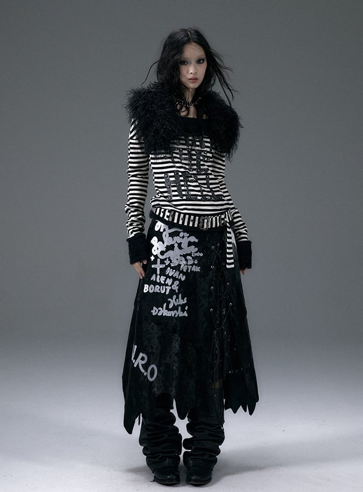 Black Coffee Faux Fur Collar