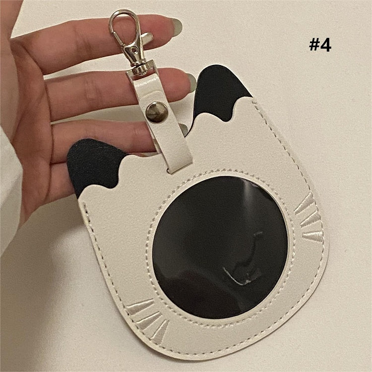 with Options Decorated Cat 4 Round-shaped Holder Ear Card