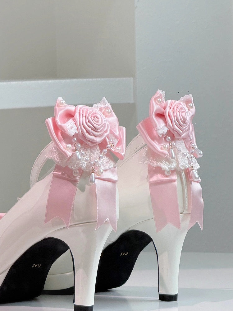 Rosette Options Shoe Clips with Design Bowknot 3 Color