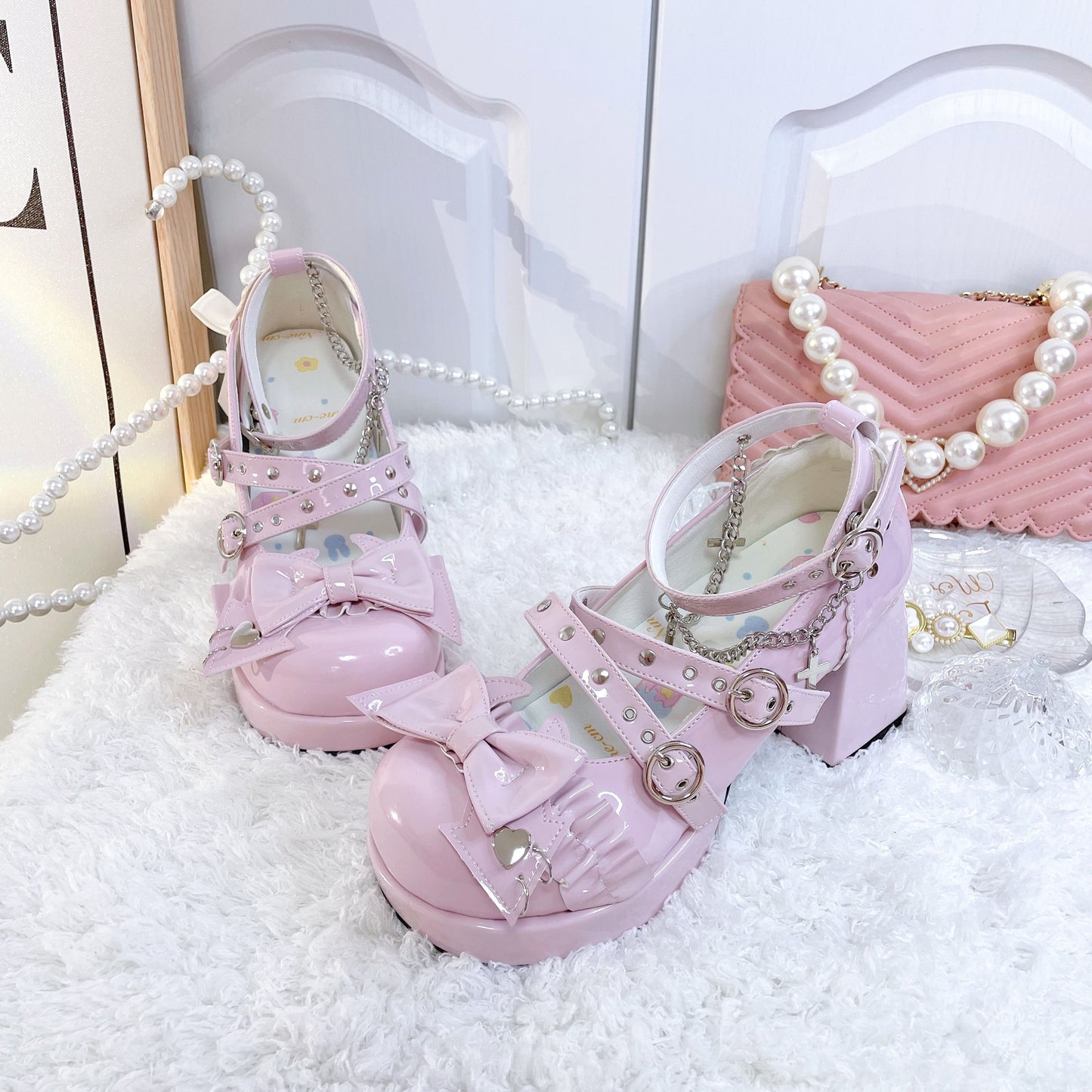 Y2K Gothic Lolita Platform Heels – Sweet Cool Girl Waterproof Wedge Shoes | LilyVow