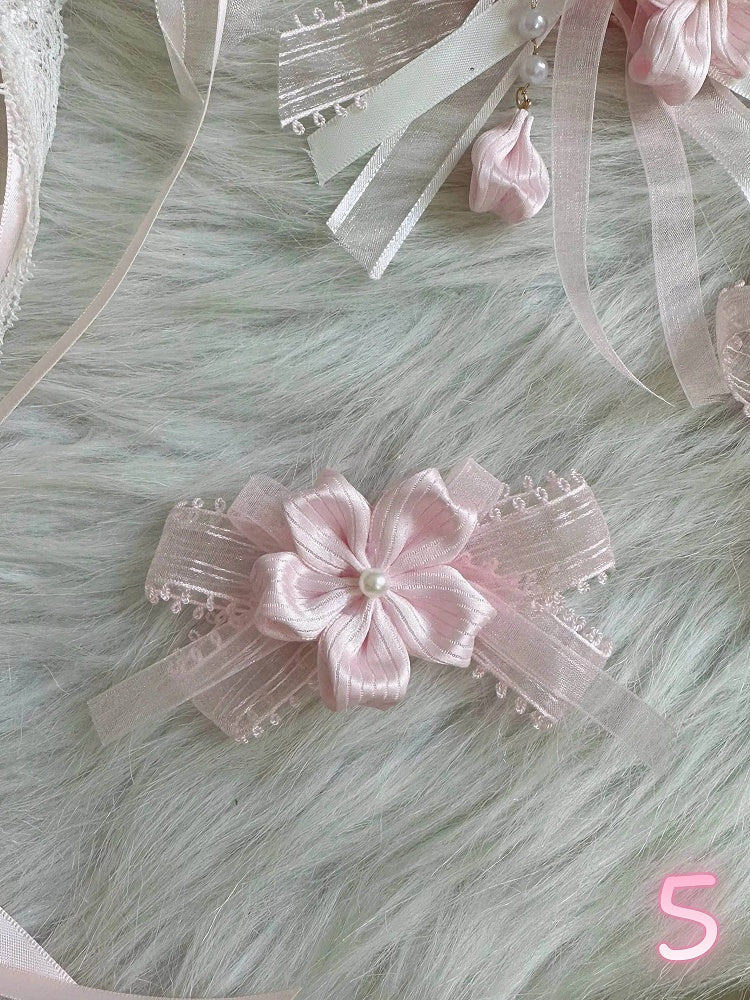 Collection Pink Clip Hair Lace Sakura 6-Style