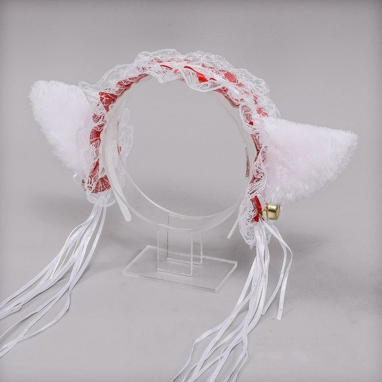 Plush Bell KC Decorations Lolita Kitty With Ribbon Colors 12 Sweet Lace Ear