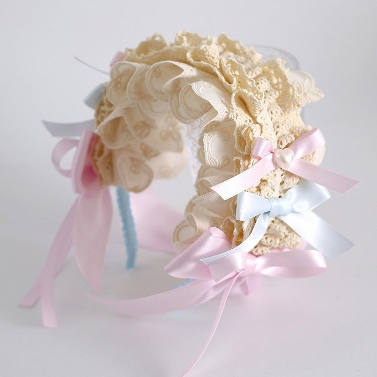KC Bowknot Ruffled Lolita Sweet BluePink Details